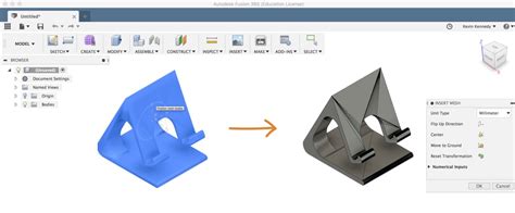 fusion 360 stl to solid|Convert STL Mesh to a Solid Body in Fusion 360 (2023).